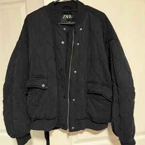Zara Black Quilted Jacket